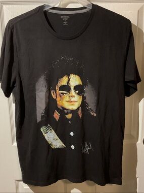 Michael Jackson Vintage-Style Portrait Graphic Band Tee